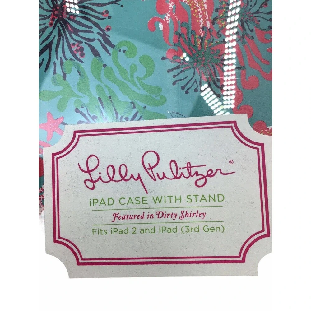 Lilly Pulitzer iPad Cover Case Fits iPad 2, iPad 3rd Gen, Coral Design NIB